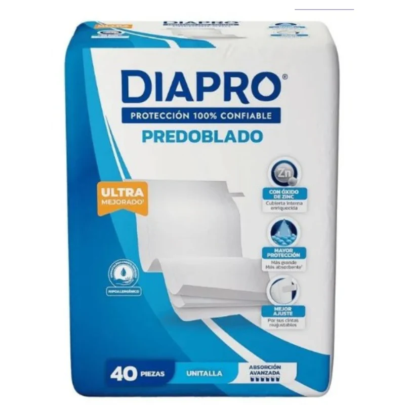 Predoblado Diapro Ultra Mejorado Unitalla, 40 pzas.